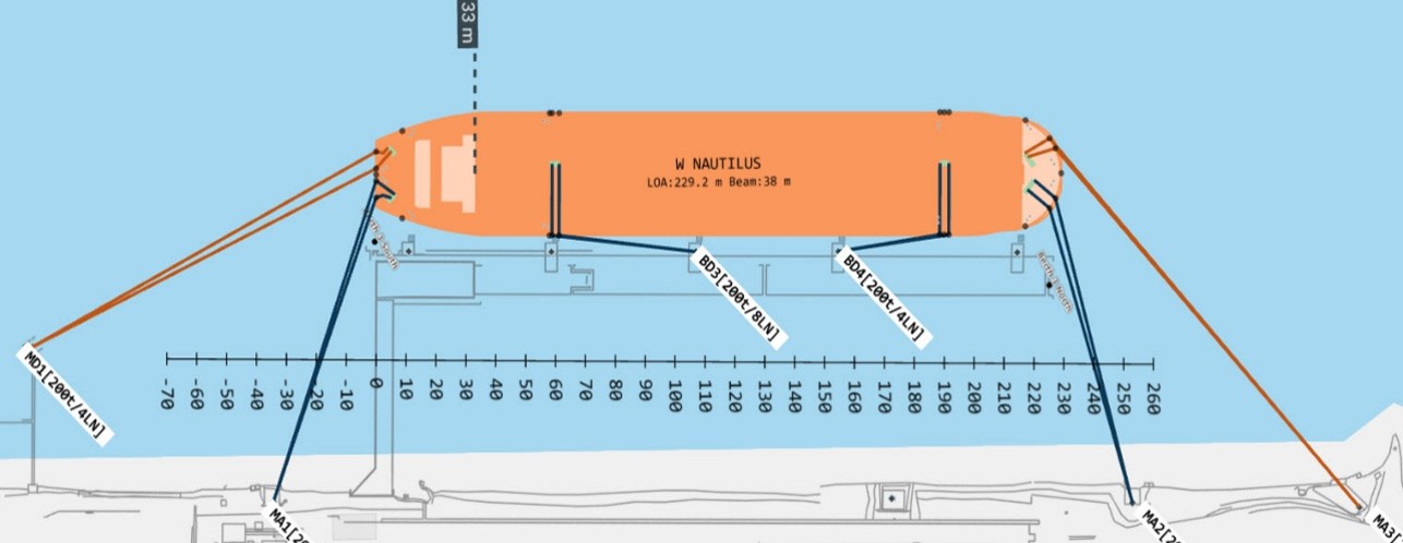 POE Berth 3 mooring lines 2 non cape Esperance Berth 3 mooring lines non-cape vessel