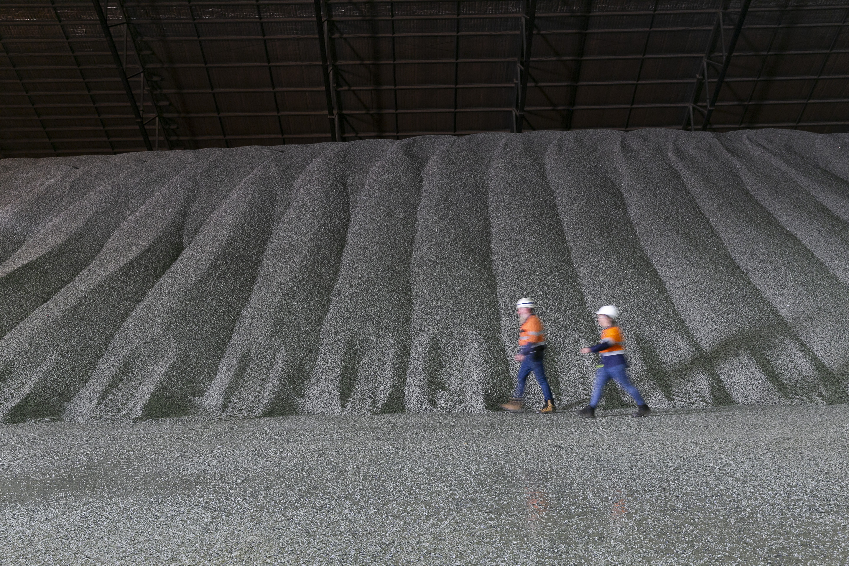 Spodumene stockpile