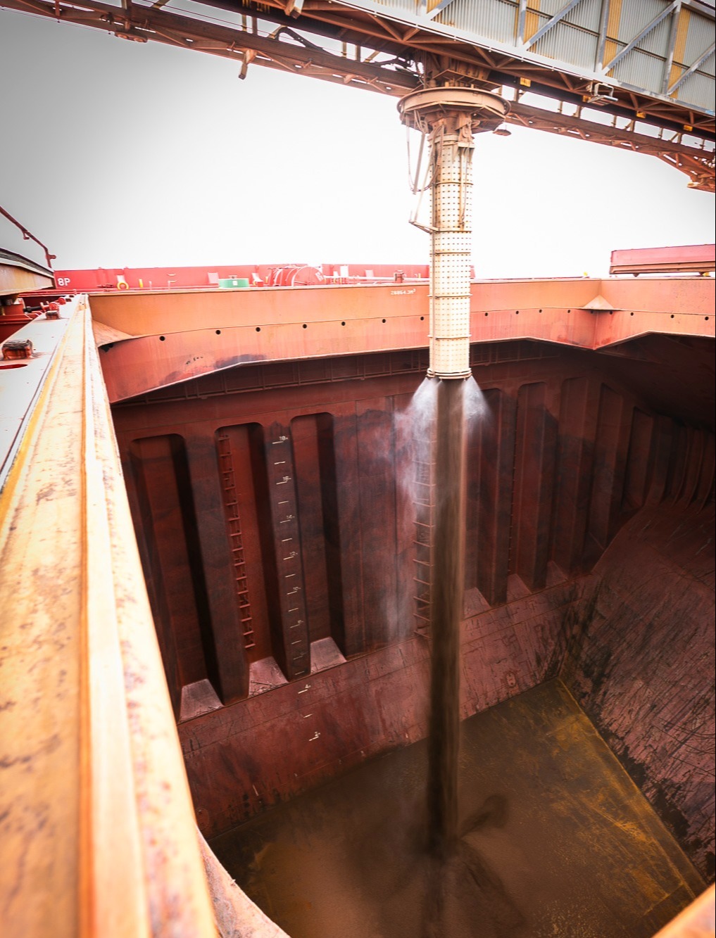 Iron ore loading