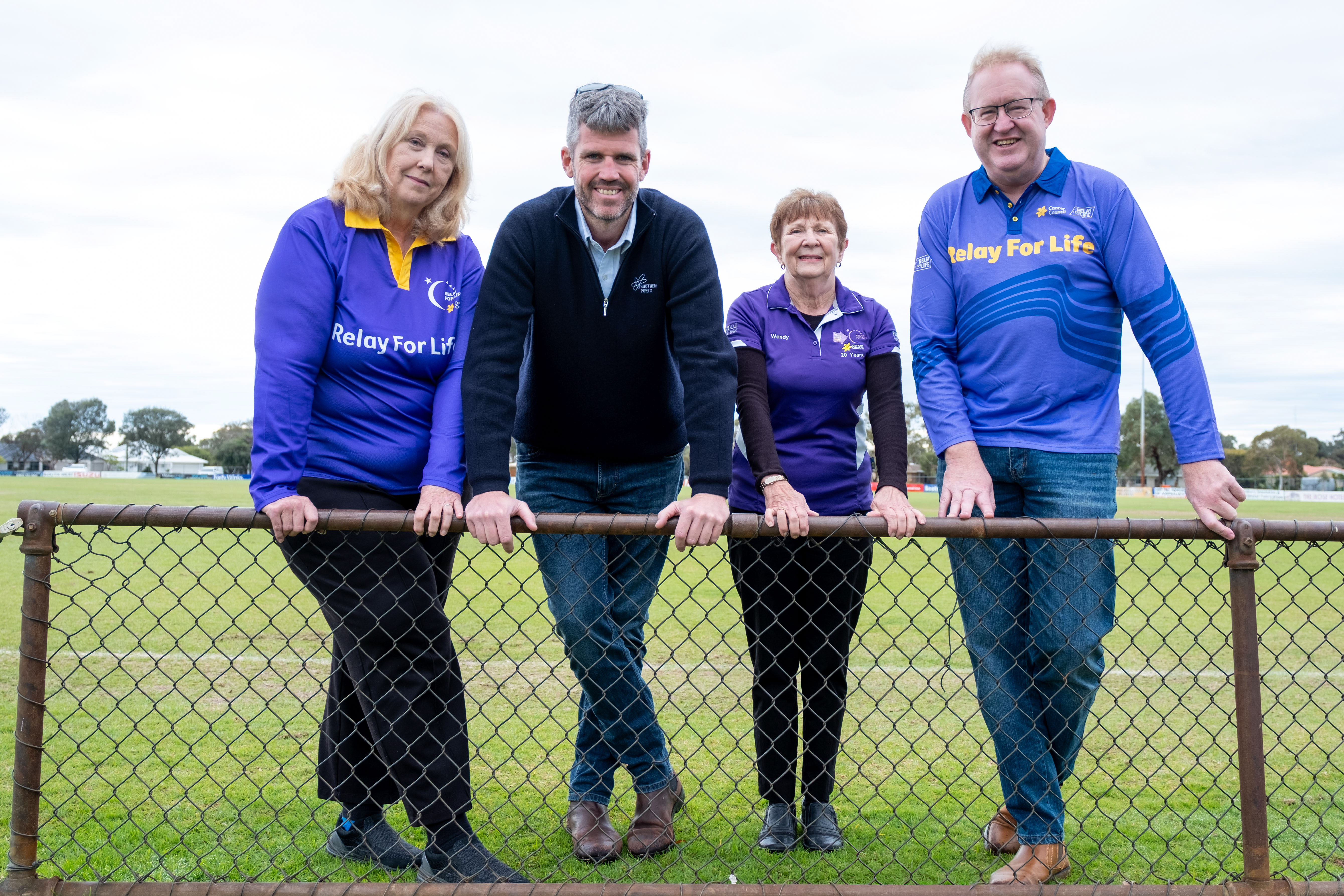 Relay for Life representatives with Southern Ports Interim General Manager South West