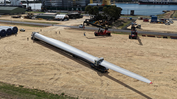 Wind turbine laydown