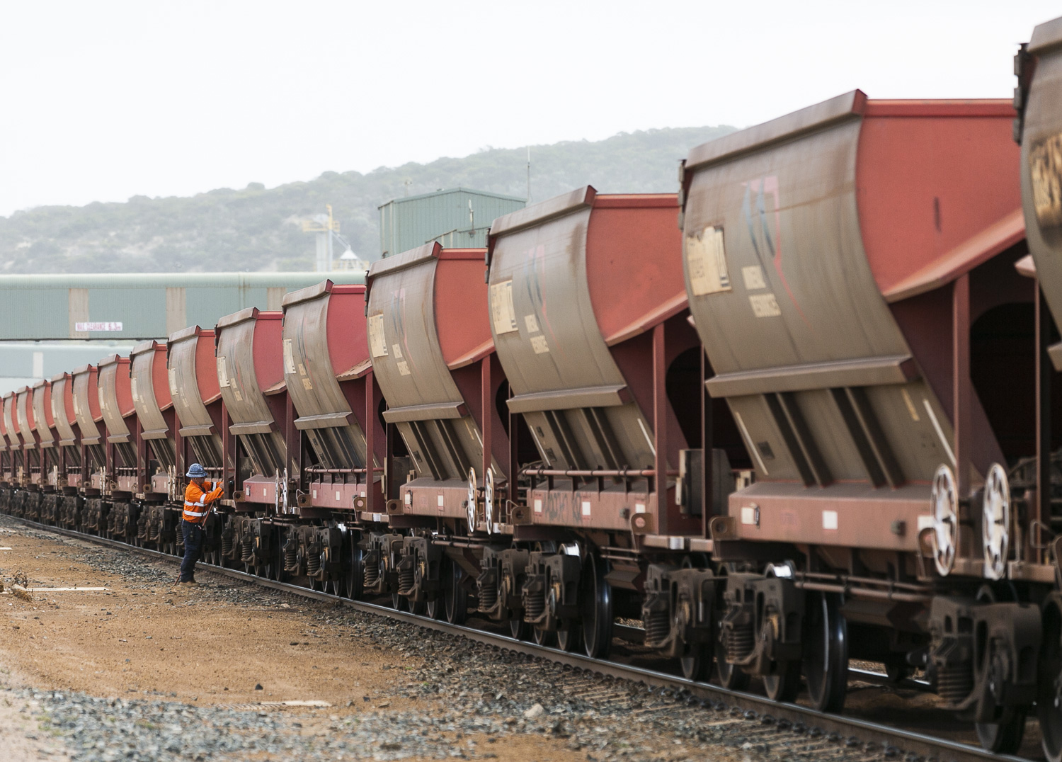 Iron ore on rail