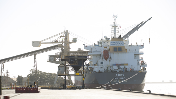 Vessel at Berth 3 in Bunbury