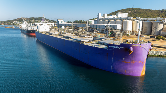 Vessel at Port of Albany