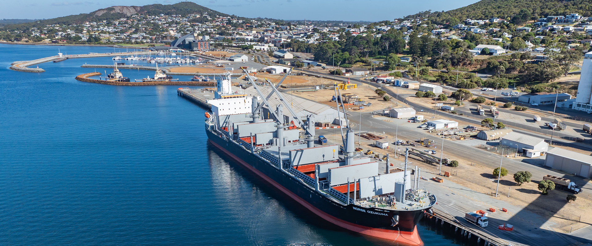 Vessel at Berth 1 at Port of Albany