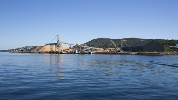 Port of Albany Berth 6 from the water