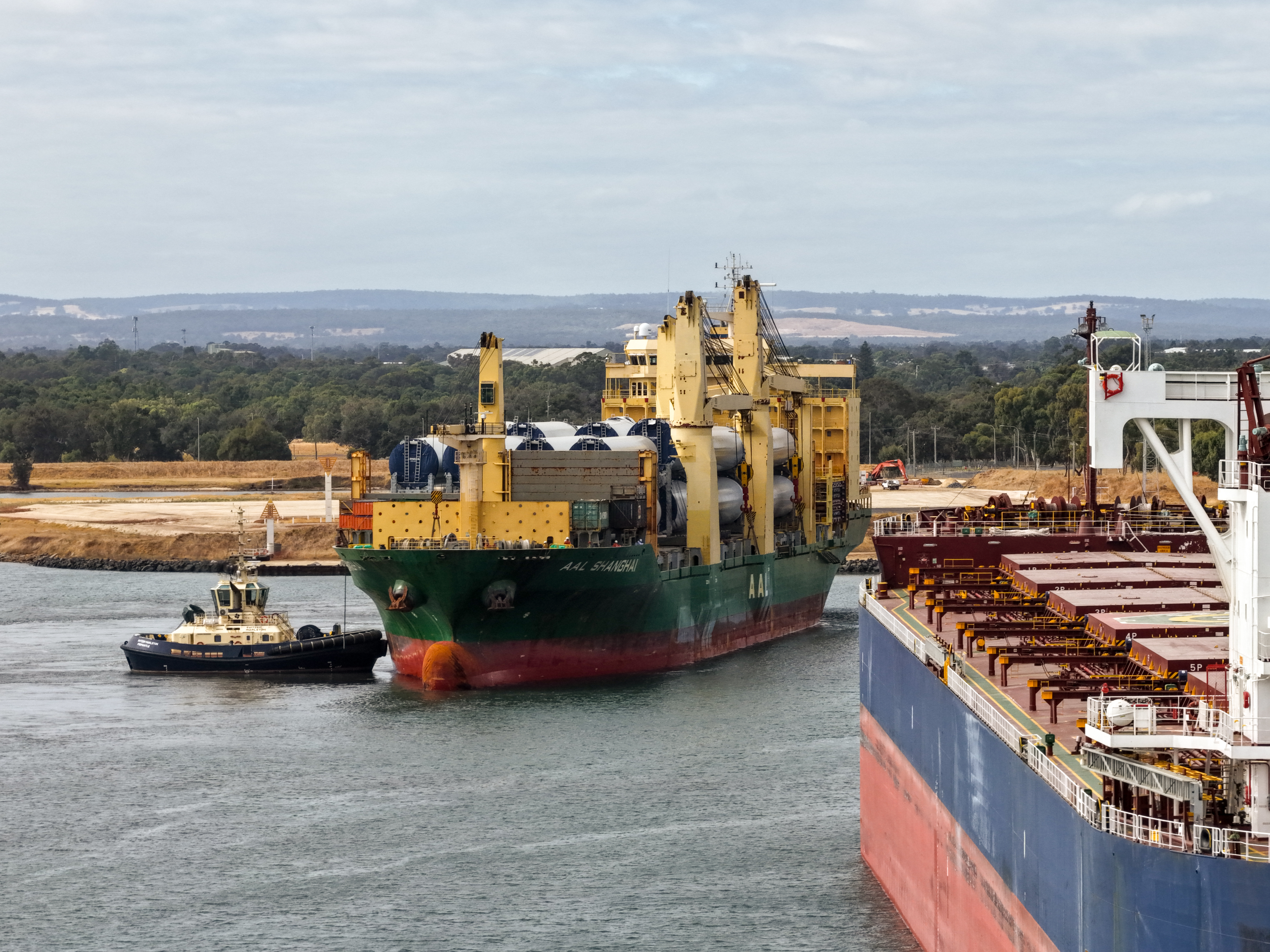 AAL vessel arriving at the Port of Bunbury