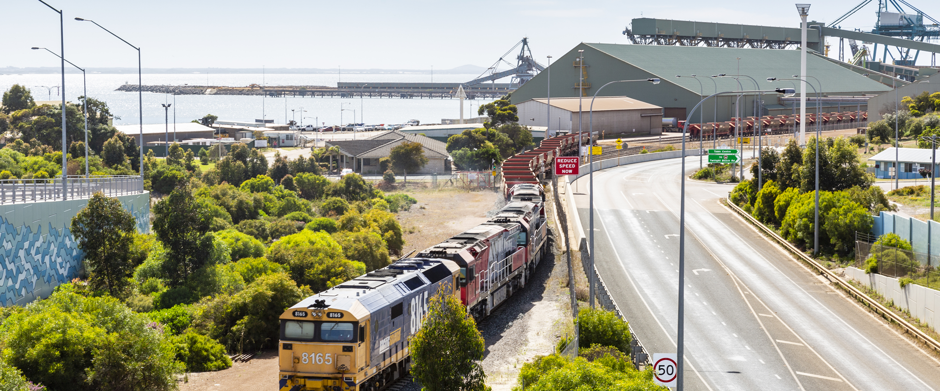Rail and road network into the Port of Esperance