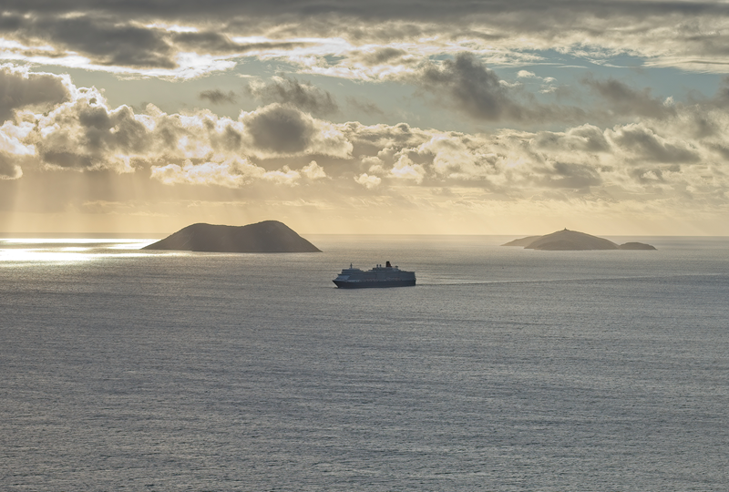 King George Sound with a cruise ship