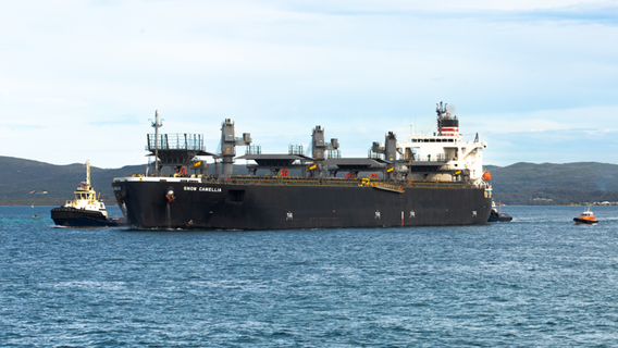 Vessel at the Port of Albany