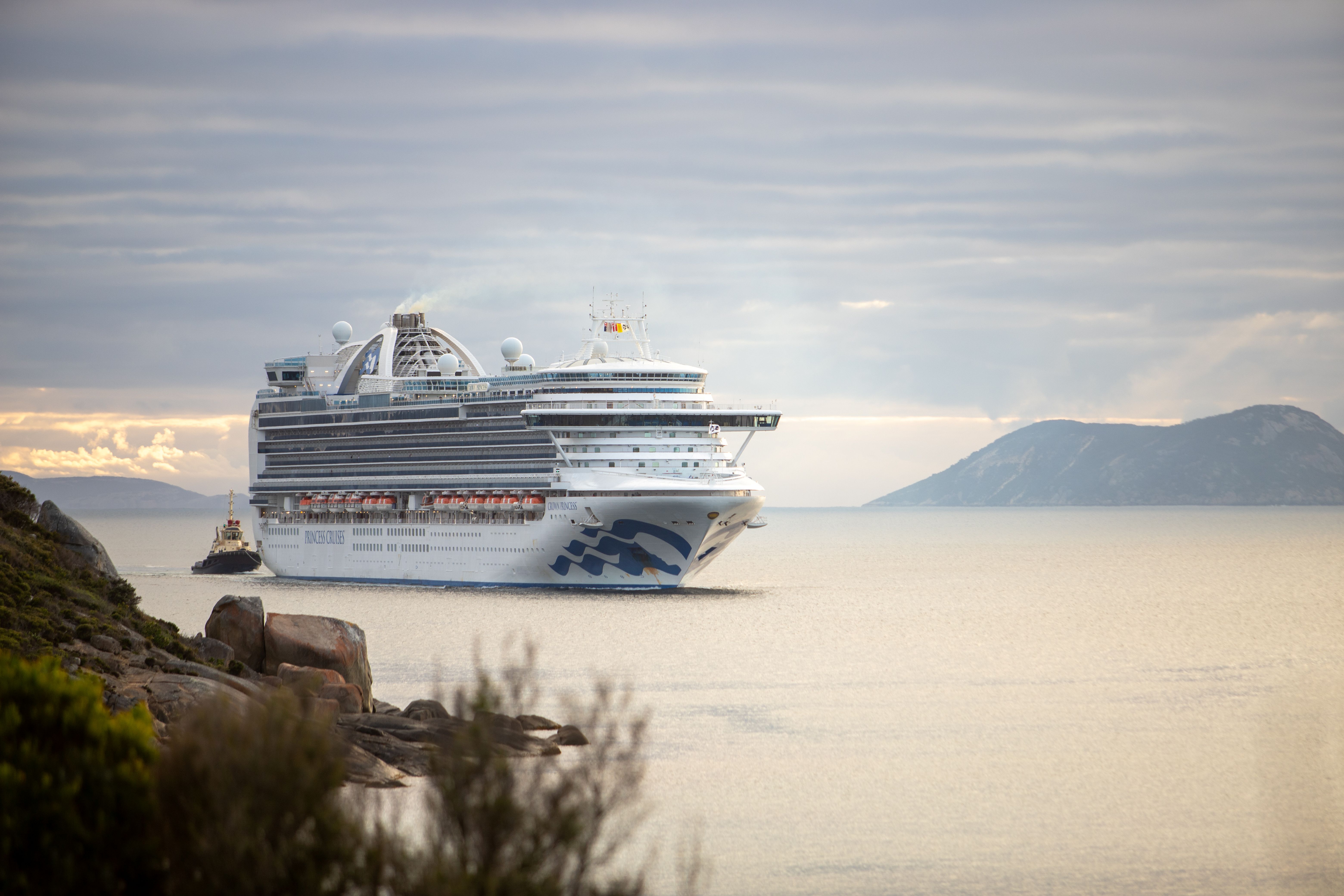 Cruise vessel arriving at the Port of Albany