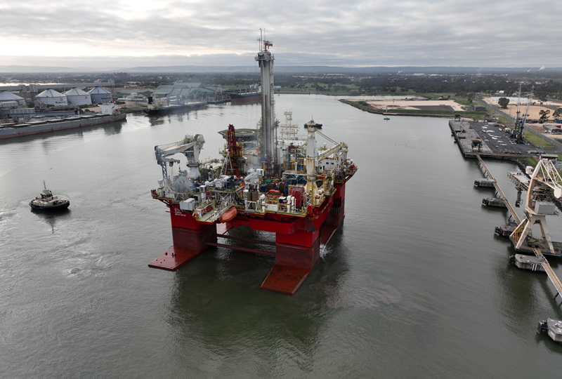 Helix vessel in Port of Bunbury