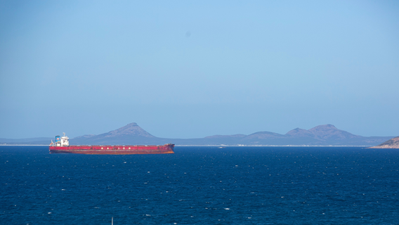 Vessel at anchor in Esperance