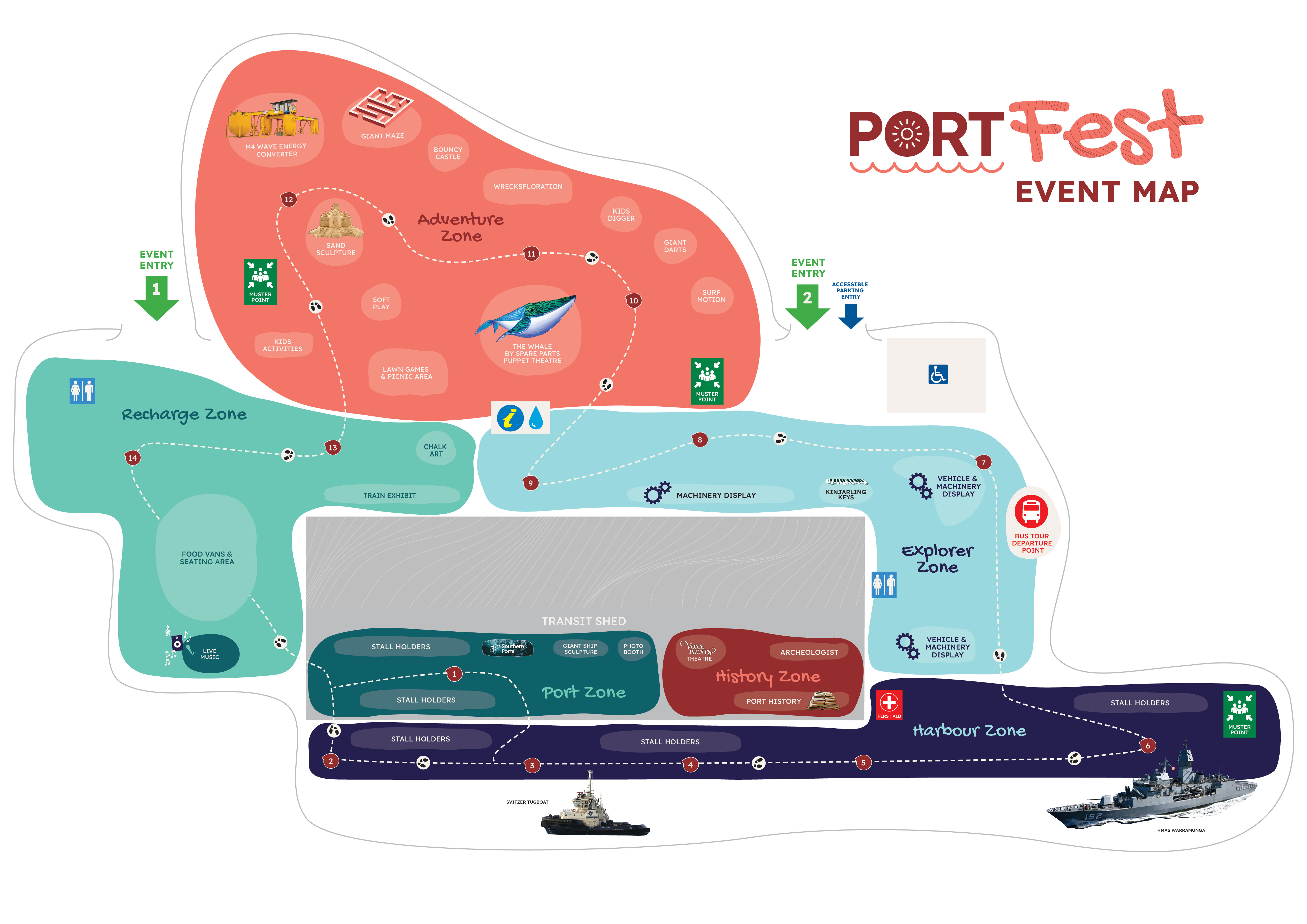 PortFest event map